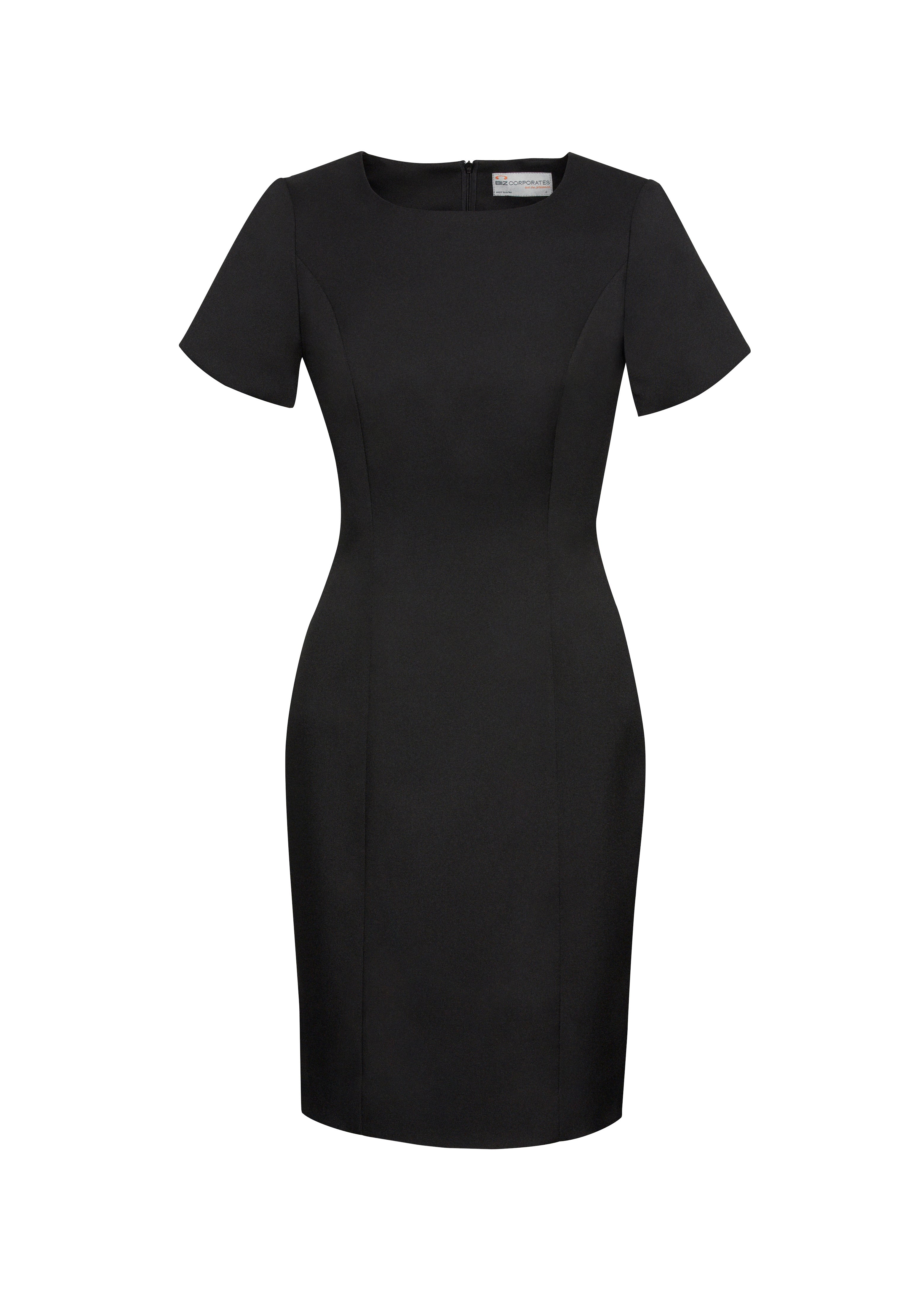 BIZ CORPORATES Womens Cool Stretch Short Sleeve Shift Dress 30112