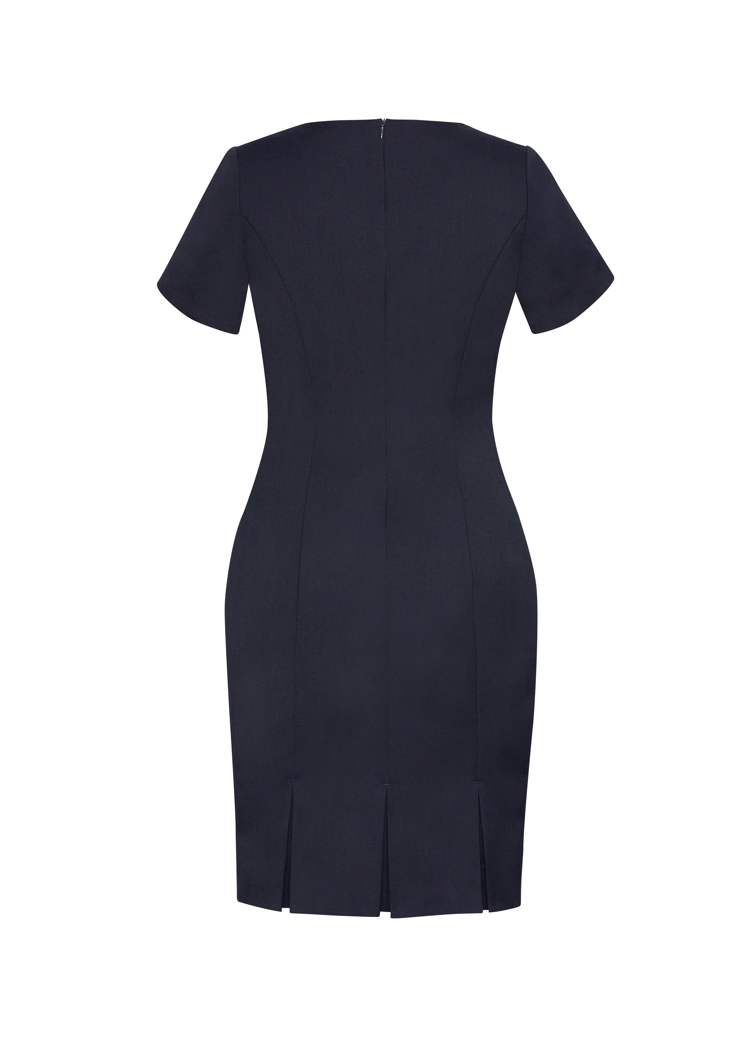 BIZ CORPORATES Womens Cool Stretch Short Sleeve Shift Dress 30112