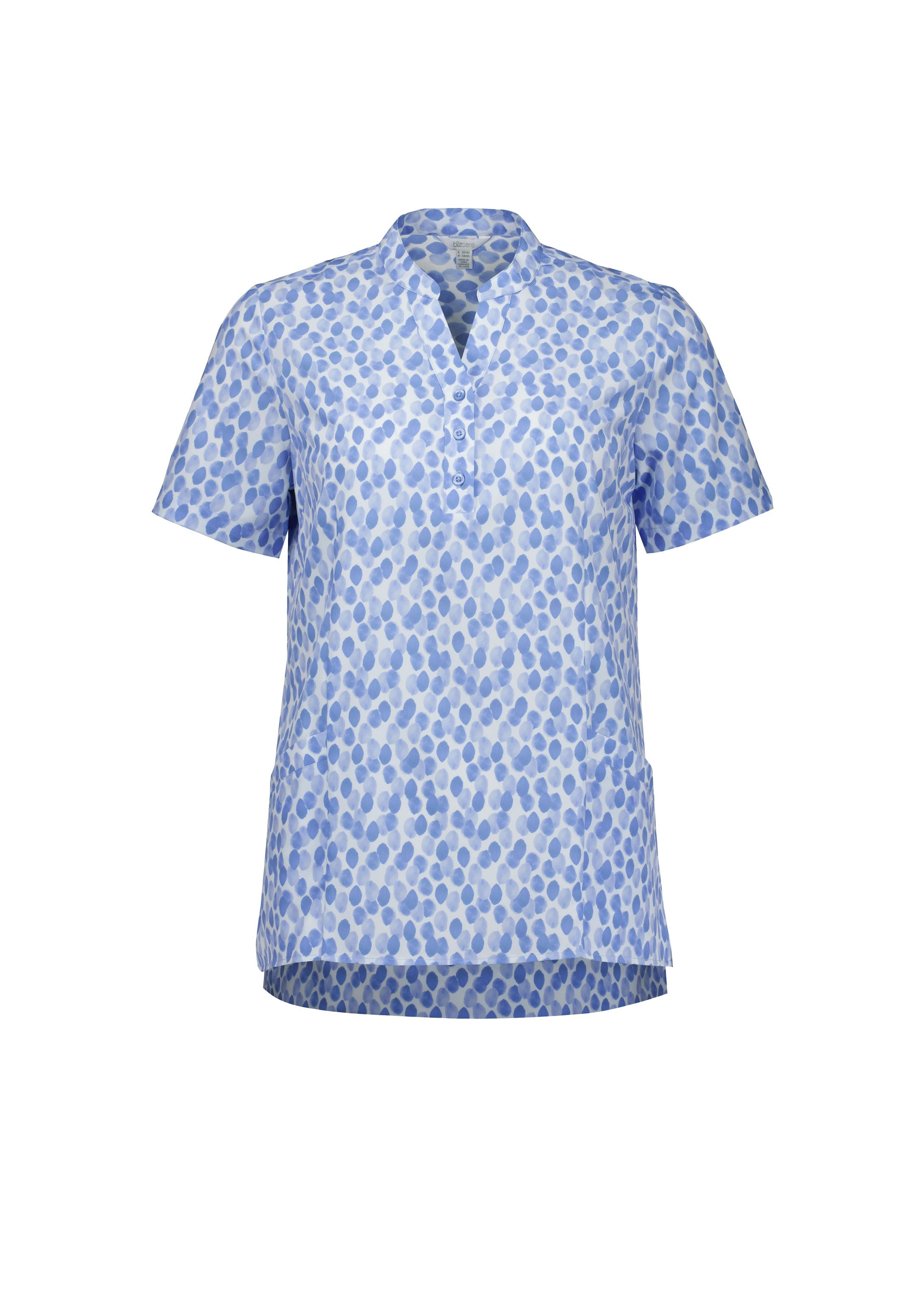 BIZ CARE Womens Florence Stardust Print Tunic CS450LS