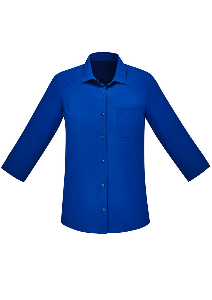 BIZ CARE Womens Florence Plain 3/4 Sleeve Shirt CS951LT