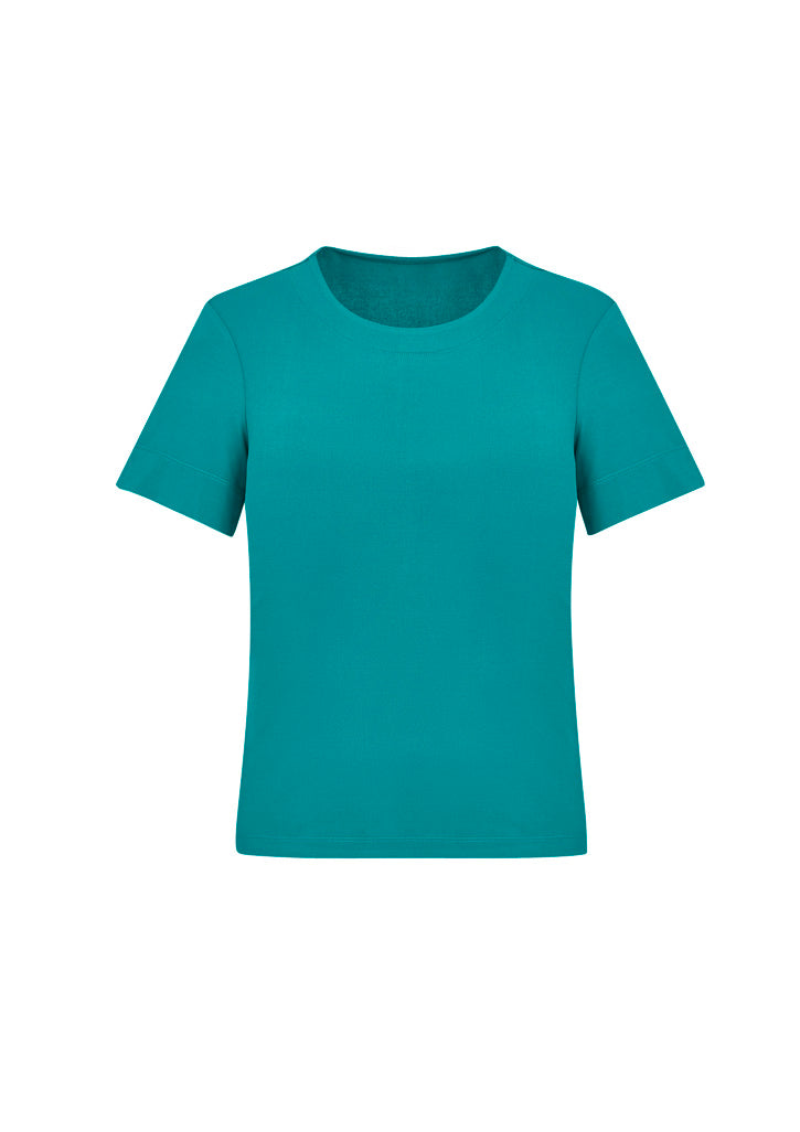 BIZ CARE Womens Marley Short Sleeve Jersey Top CS952LS