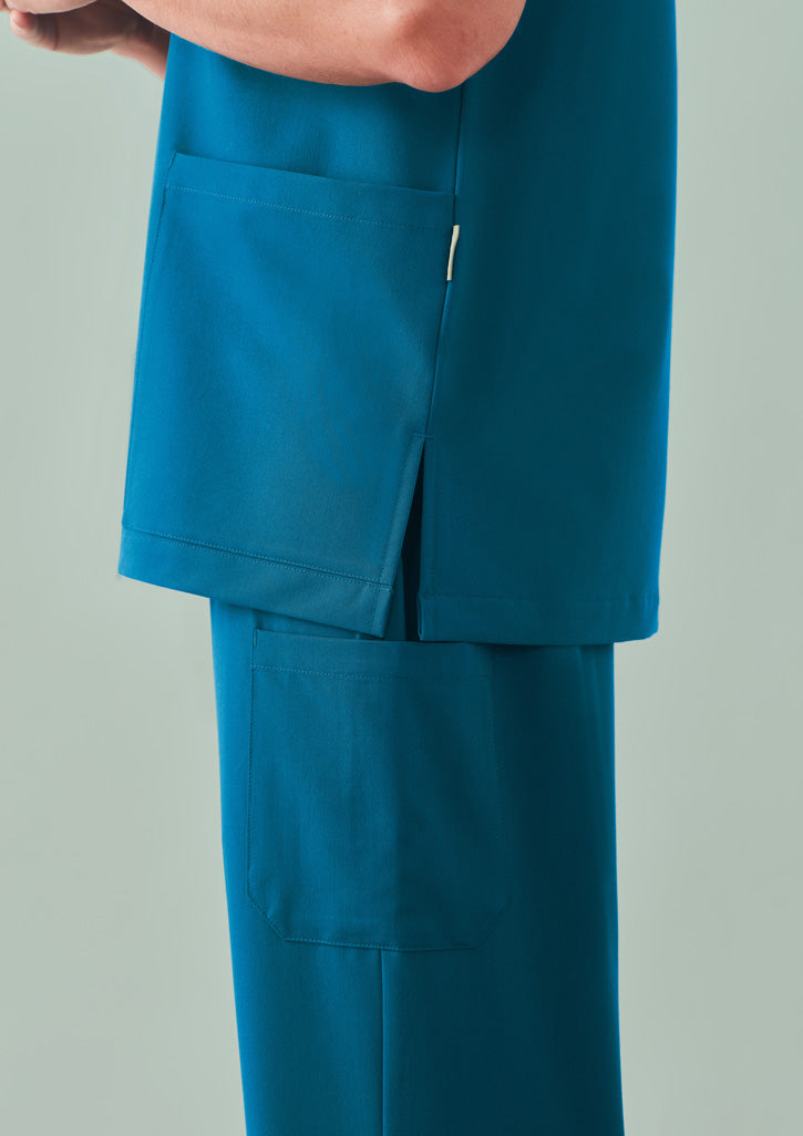 BIZ CARE Unisex Pulse V-Neck Scrub Top CU544US
