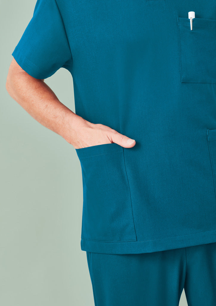 BIZ CARE Unisex Pulse V-Neck Scrub Top CU544US