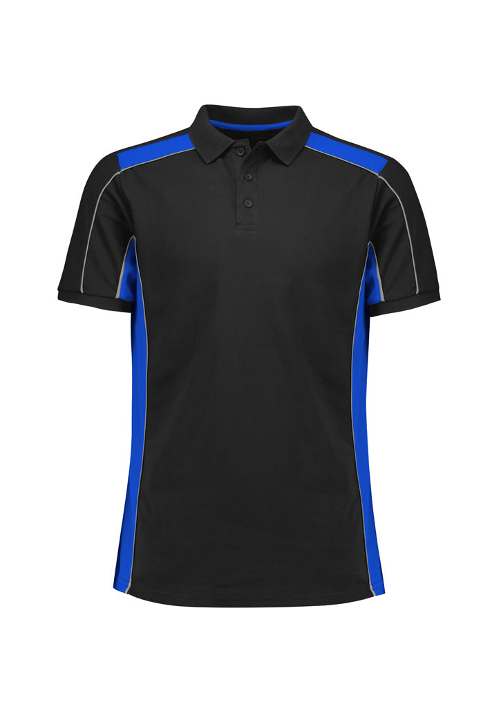 BIZ COLLECTION Unisex Grid Short Sleeve Polo P413US