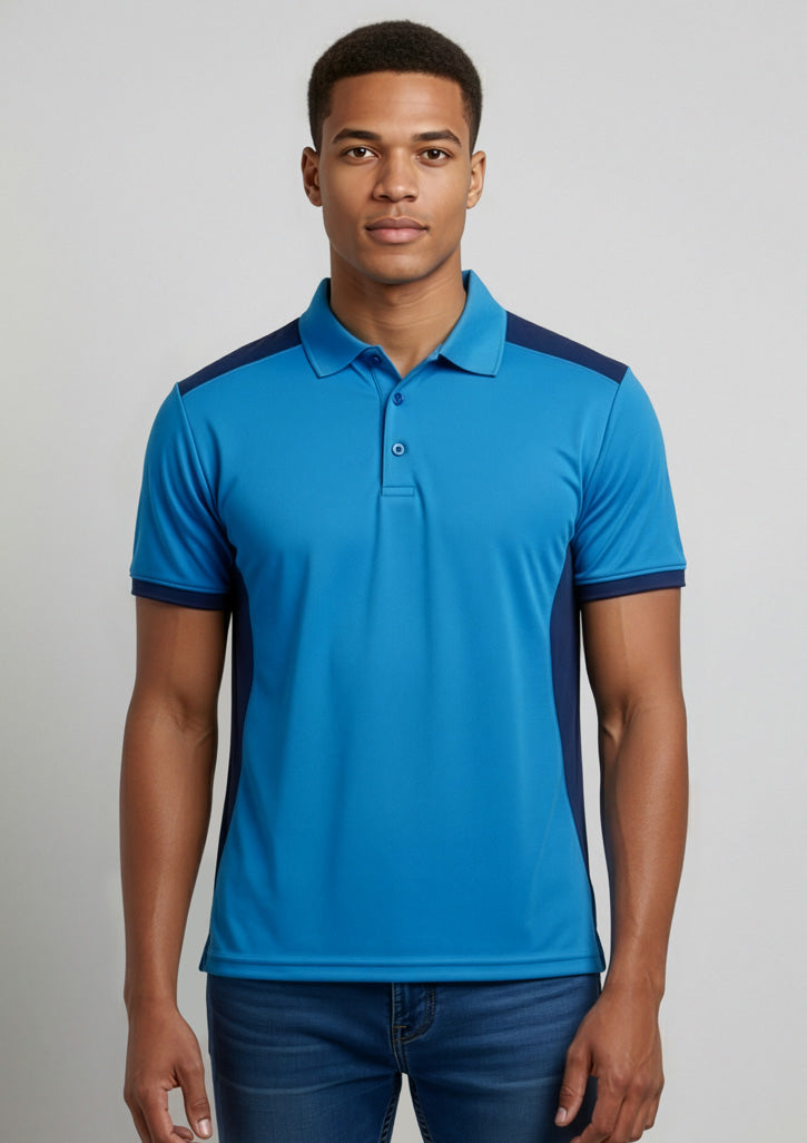 WITH YOU POLO TOPS ブルー Mens Rival Polo P705MS