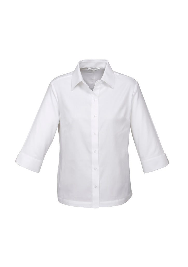 BIZ COLLECTION Womens Luxe 3/4 Sleeve Shirt S10221