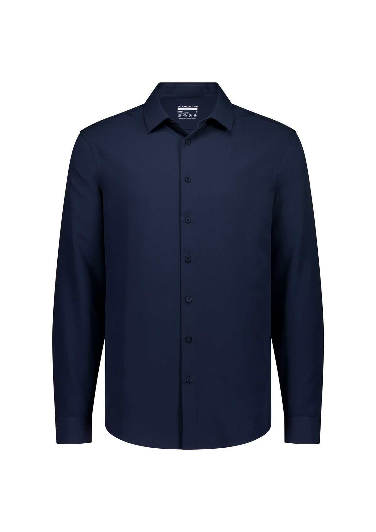BIZ COLLECTION Quick Dry Movement Mens Long Sleeve Shirt S629M