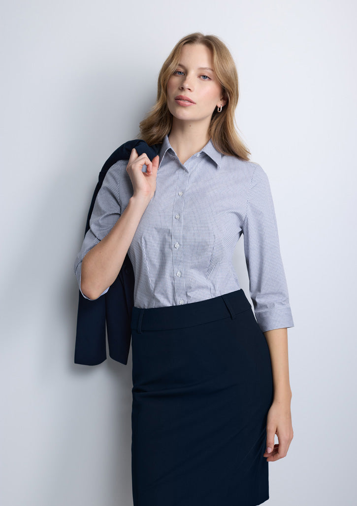 BIZ COLLECTION Fitzroy Womens 3/4 Sleeve Shirt S636W