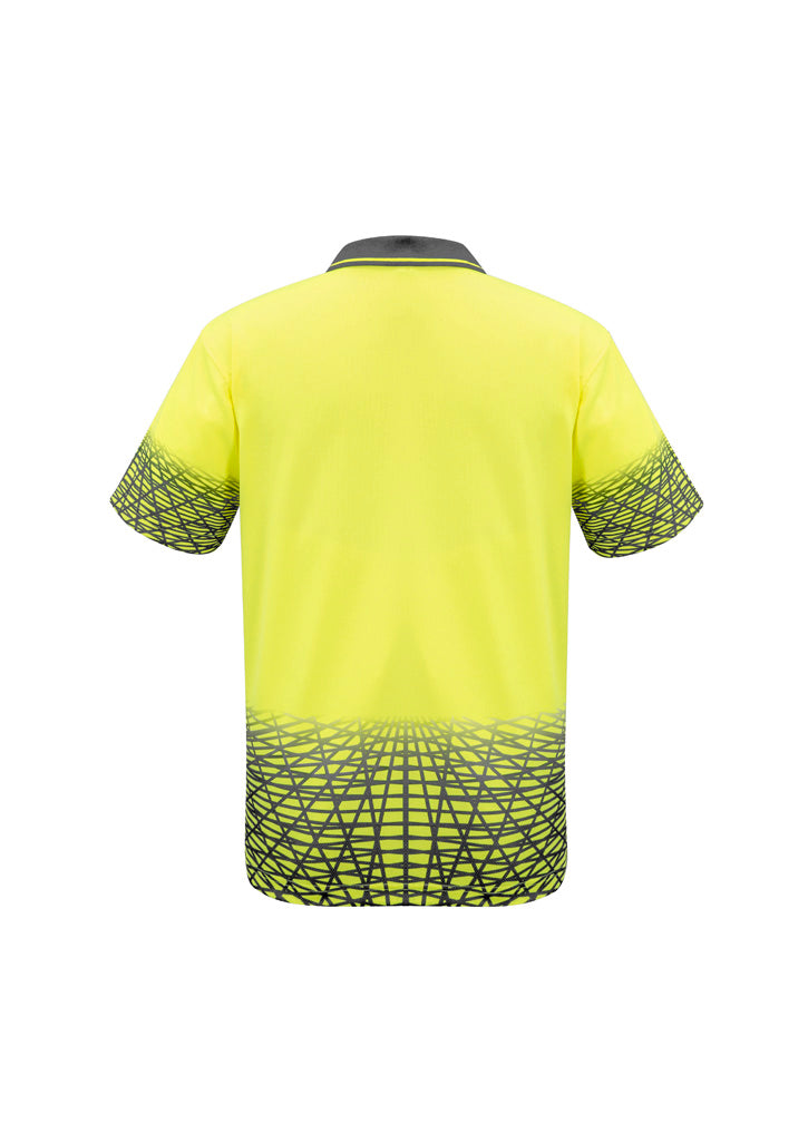 SYZMIK Mens Hi Vis Tracks Short Sleeve Polo ZH300