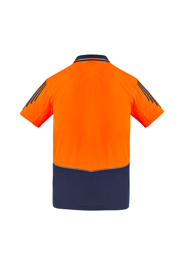 SYZMIK Mens Hi Vis Flux Short Sleeve Polo ZH315