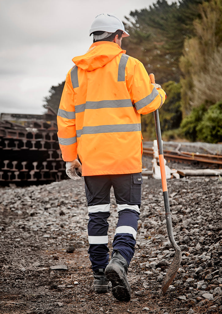 SYZMIK Unisex Hi Vis VIC Rail 4 In 1 Waterproof Jacket ZJ580