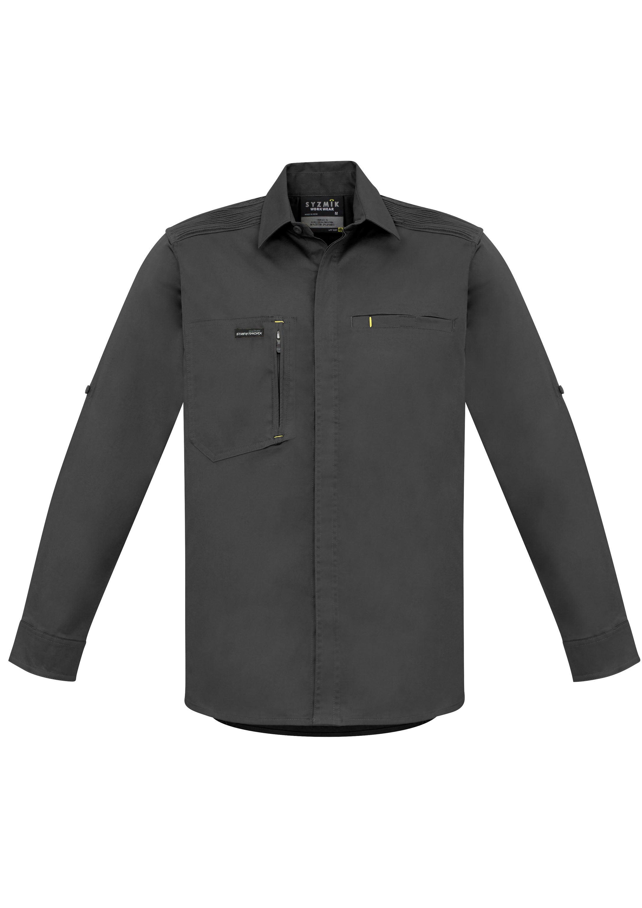 SYZMIK Mens Streetworx L/S Stretch Shirt ZW350