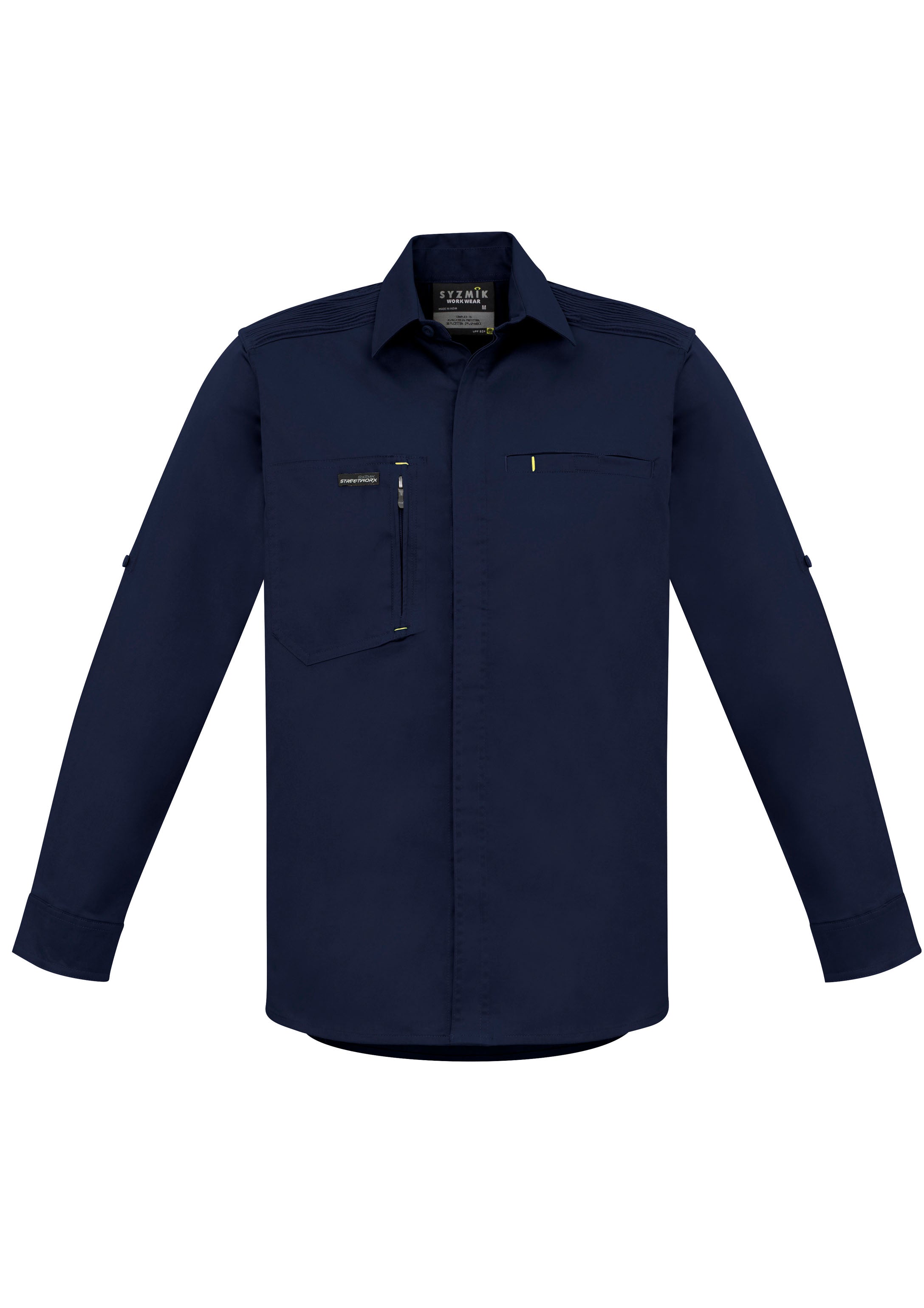 SYZMIK Mens Streetworx L/S Stretch Shirt ZW350