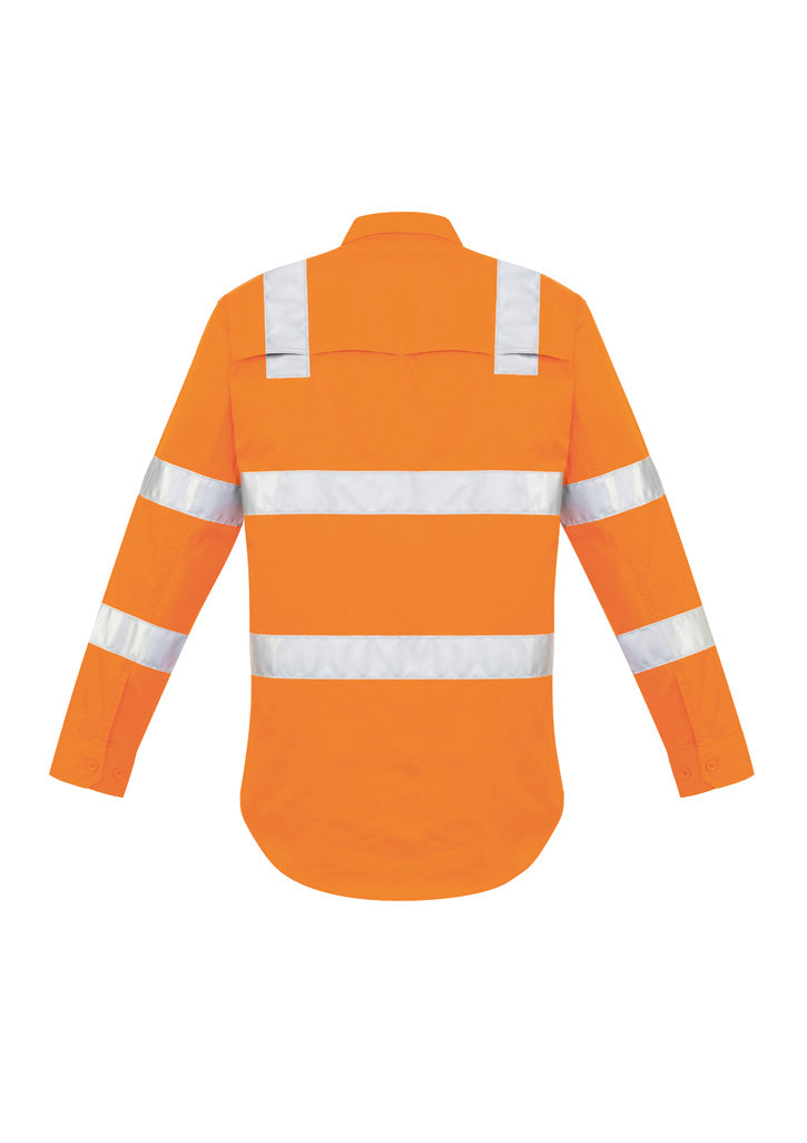 SYZMIK Mens Bio Motion VIC Rail Long Sleeve Shirt ZW680
