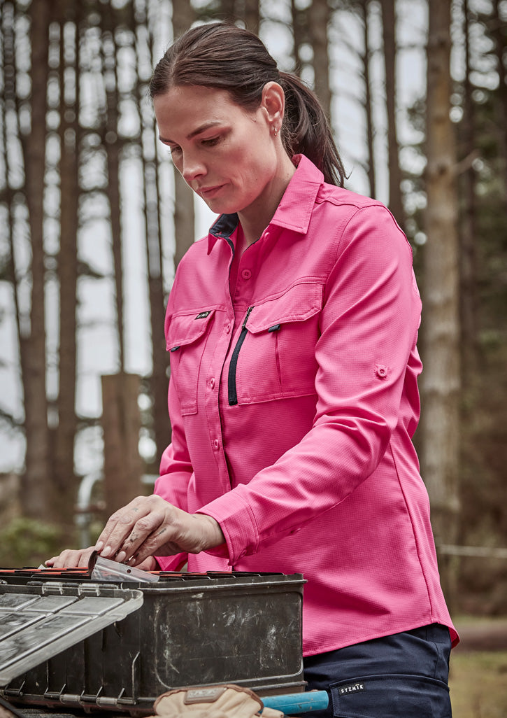 SYZMIK Womens Outdoor Long Sleeve Shirt ZW760