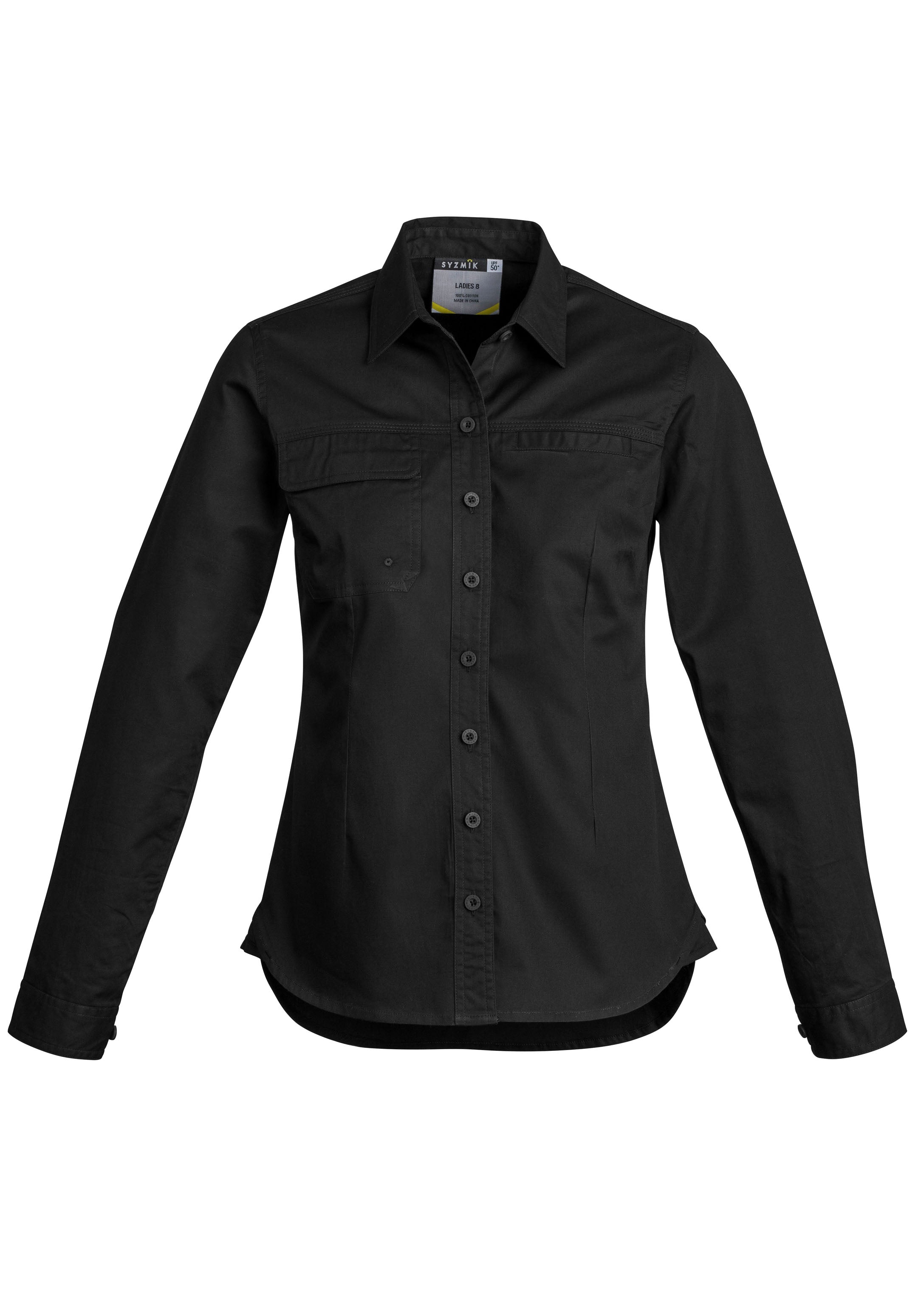 SYZMIK Womens Lightweight Tradie Long Sleeve Shirt ZWL121
