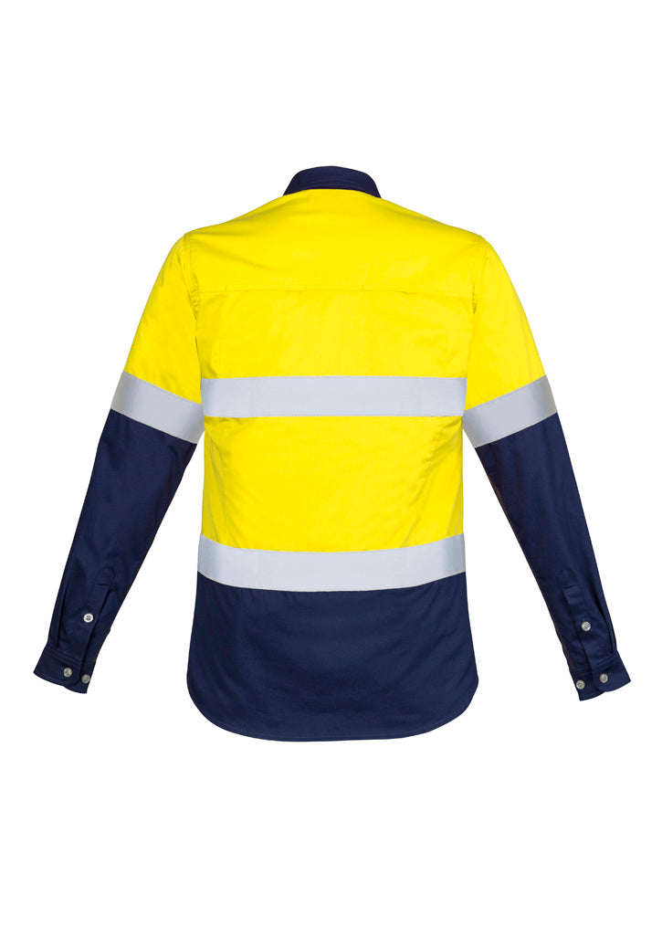 SYZMIK Womens Industrial Long Sleeve Shirt - Hoop Taped ZWL123