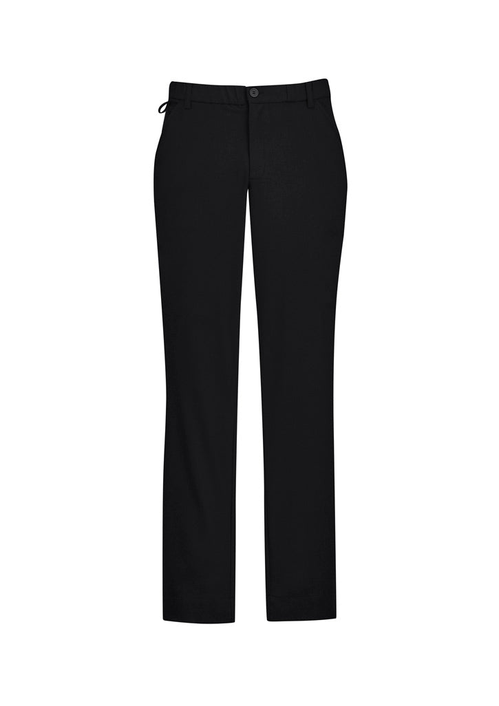BIZ CARE Mens Comfort Waist Flat Front Pant CL958ML