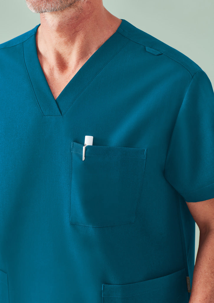 BIZ CARE Unisex Pulse V-Neck Scrub Top CU544US