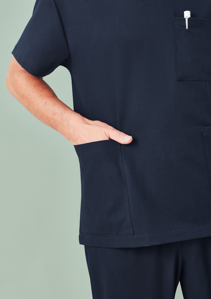BIZ CARE Unisex Pulse V-Neck Scrub Top CU544US