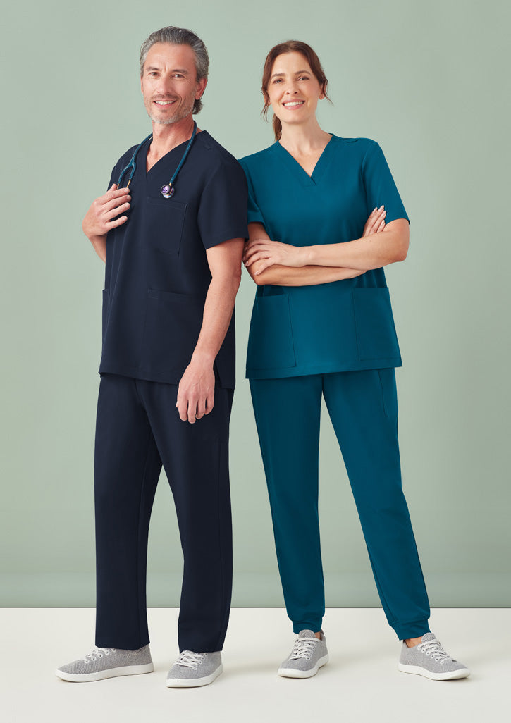 BIZ CARE Unisex Pulse V-Neck Scrub Top CU544US