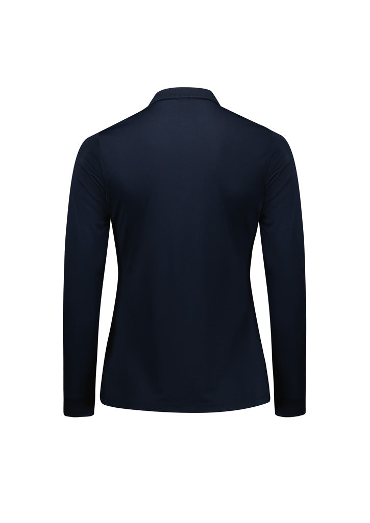 BIZ COLLECTION Womens Action Long Sleeve Polo P206LL