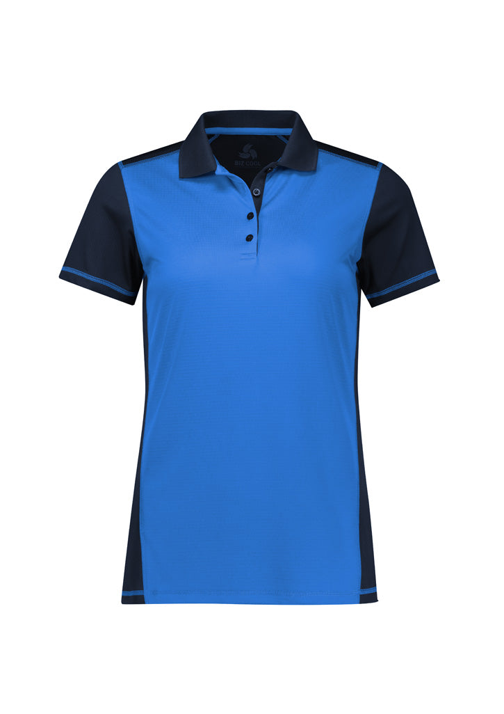 BIZ COLLECTION Womens Dart Short Sleeve Polo P419LS