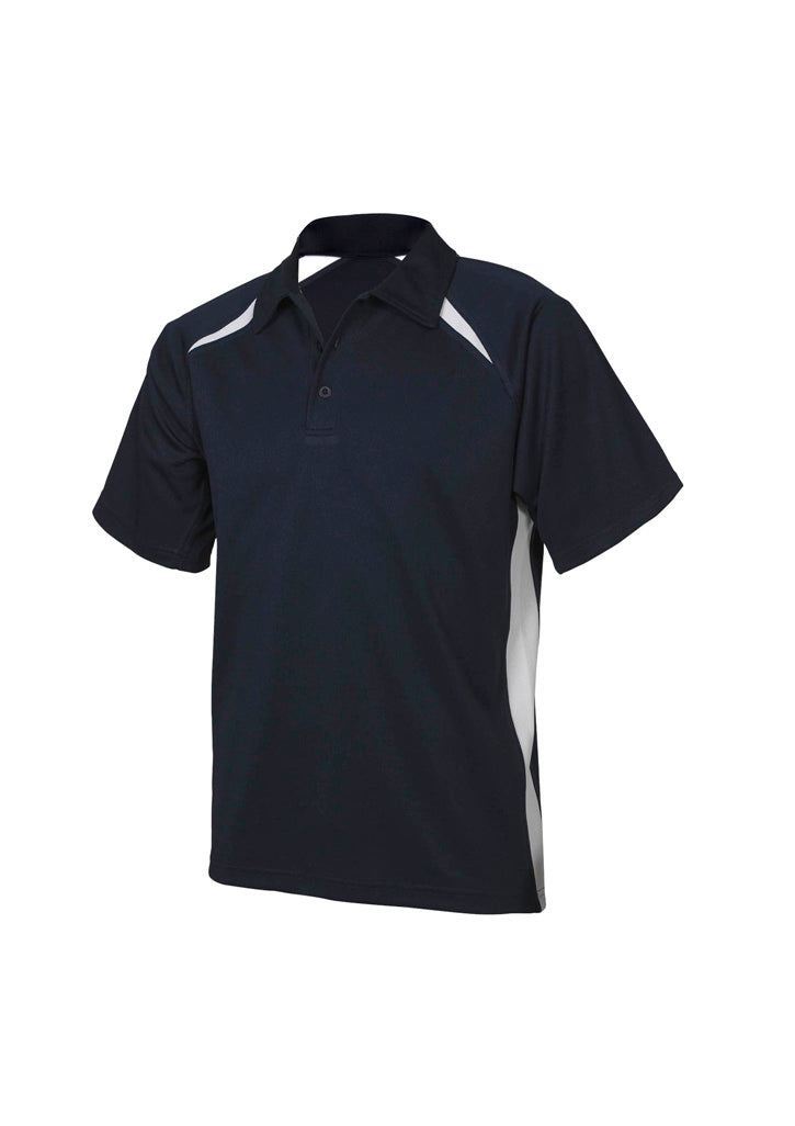 BIZ COLLECTION Mens Splice Short Sleeve Polo P7700