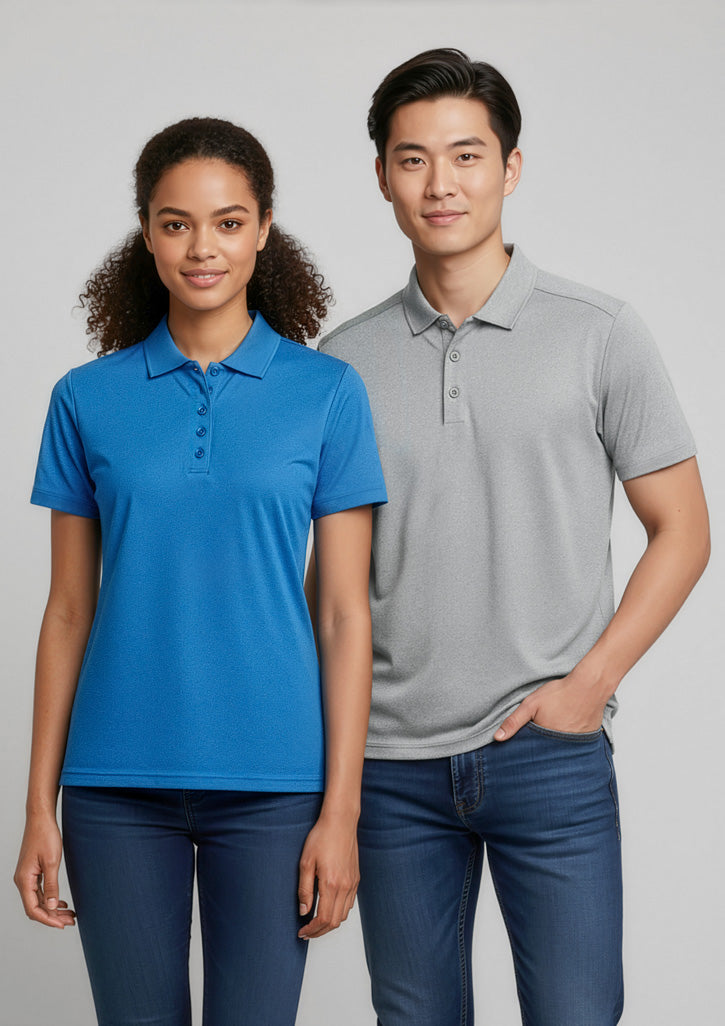 BIZ COLLECTION Womens Aero Short Sleeve Polo P815LS
