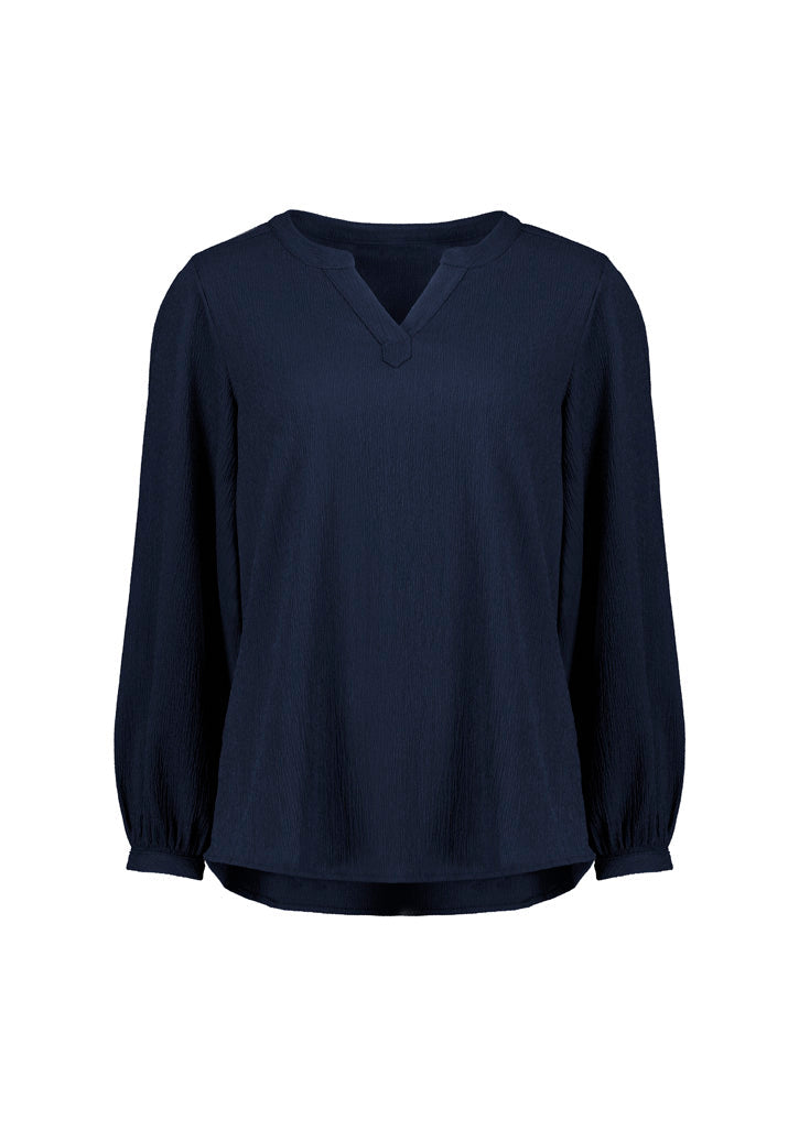 BIZ CORPORATES Womens Ruche Long Sleeve Blouse RU568LL