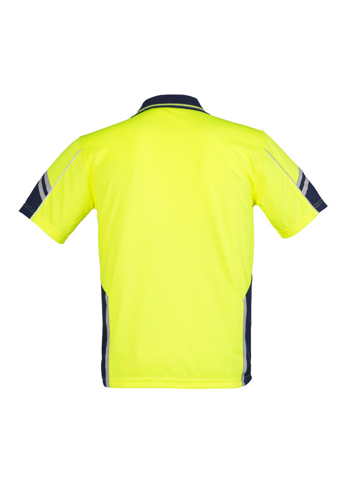 SYZMIK Mens Hi Vis Squad Short Sleeve Polo ZH237