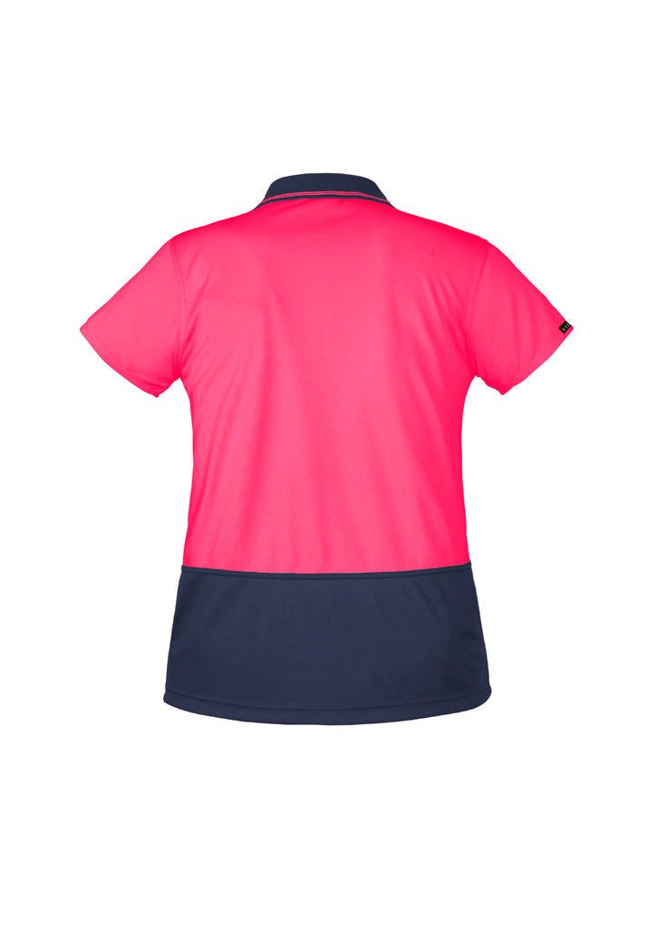 SYZMIK Womens Hi Vis Basic Short Sleeve Polo ZH731