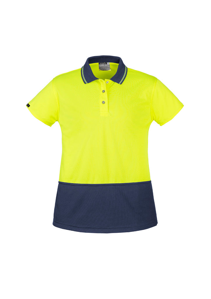 SYZMIK Womens Hi Vis Basic Short Sleeve Polo ZH731
