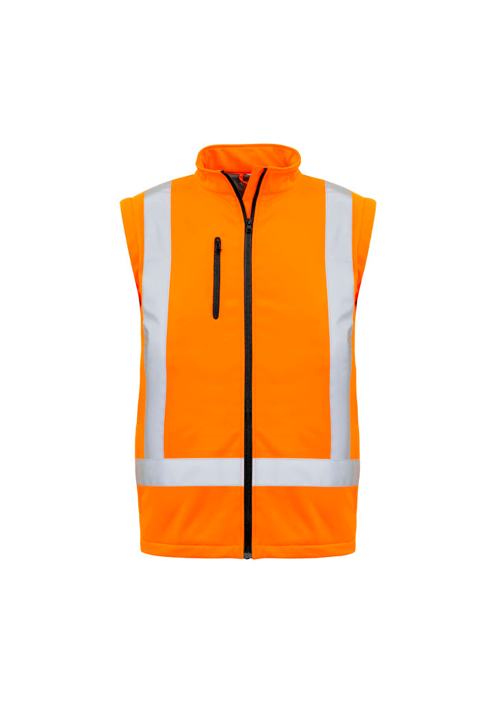 SYZMIK Unisex Hi Vis X Back 2 In 1 Softshell Jacket ZJ680