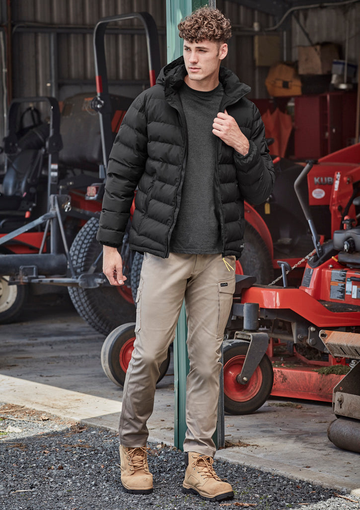 SYZMIK Mens Essential Basic Stretch Cargo Pant ZP230