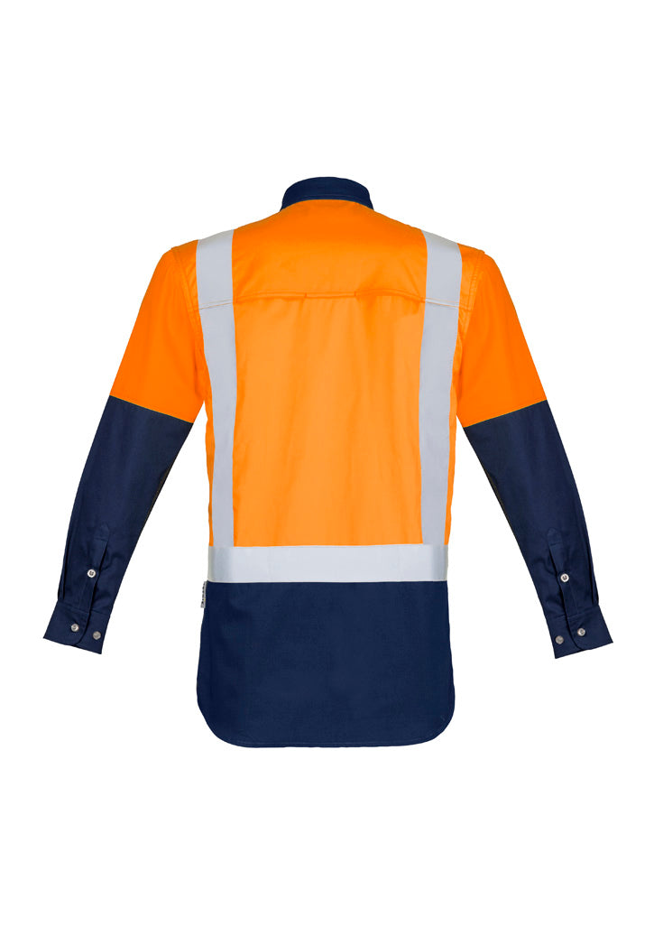 SYZMIK Mens Industrial Long Sleeve Shirt - Shoulder Taped ZW124