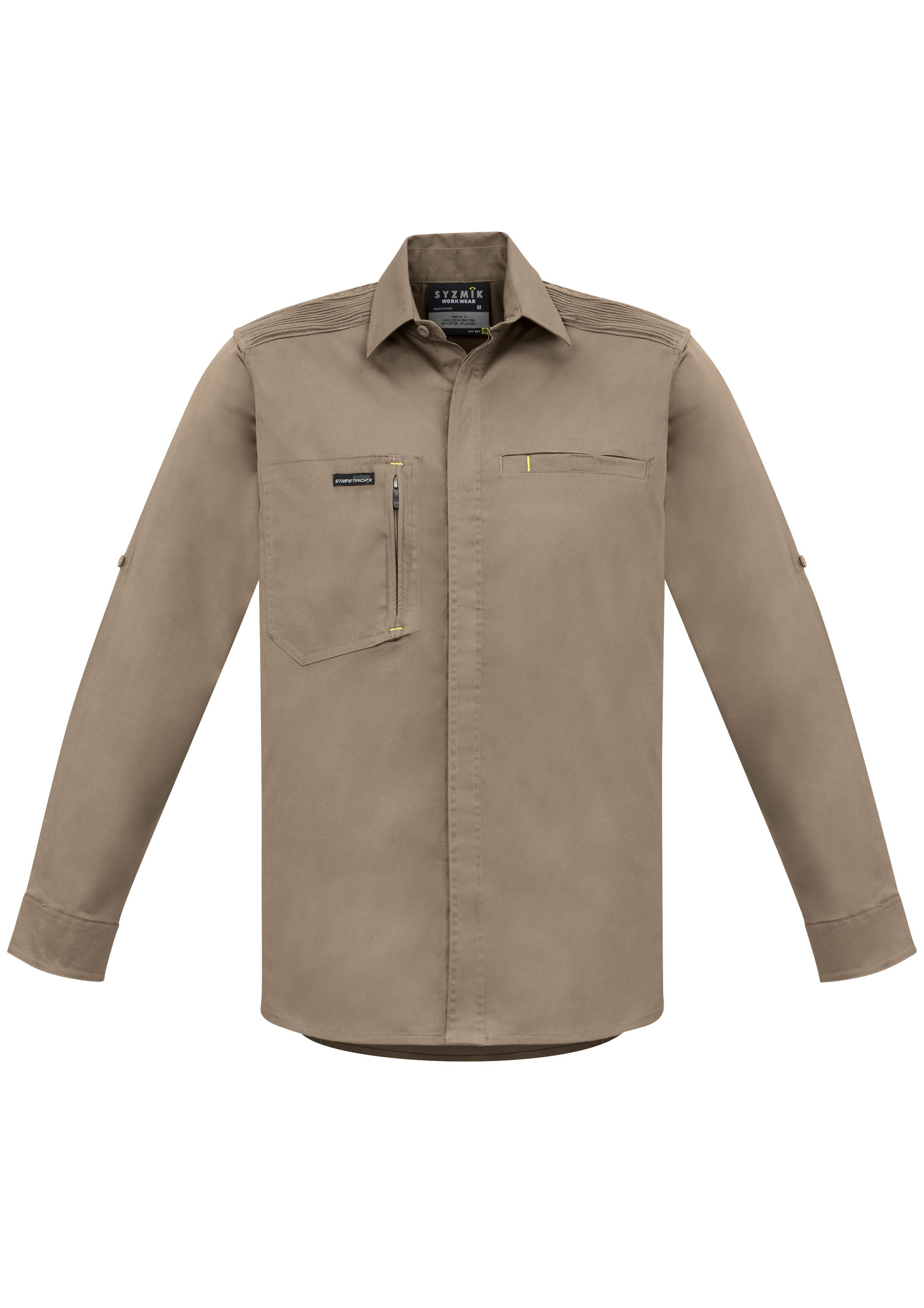 SYZMIK Mens Streetworx L/S Stretch Shirt ZW350