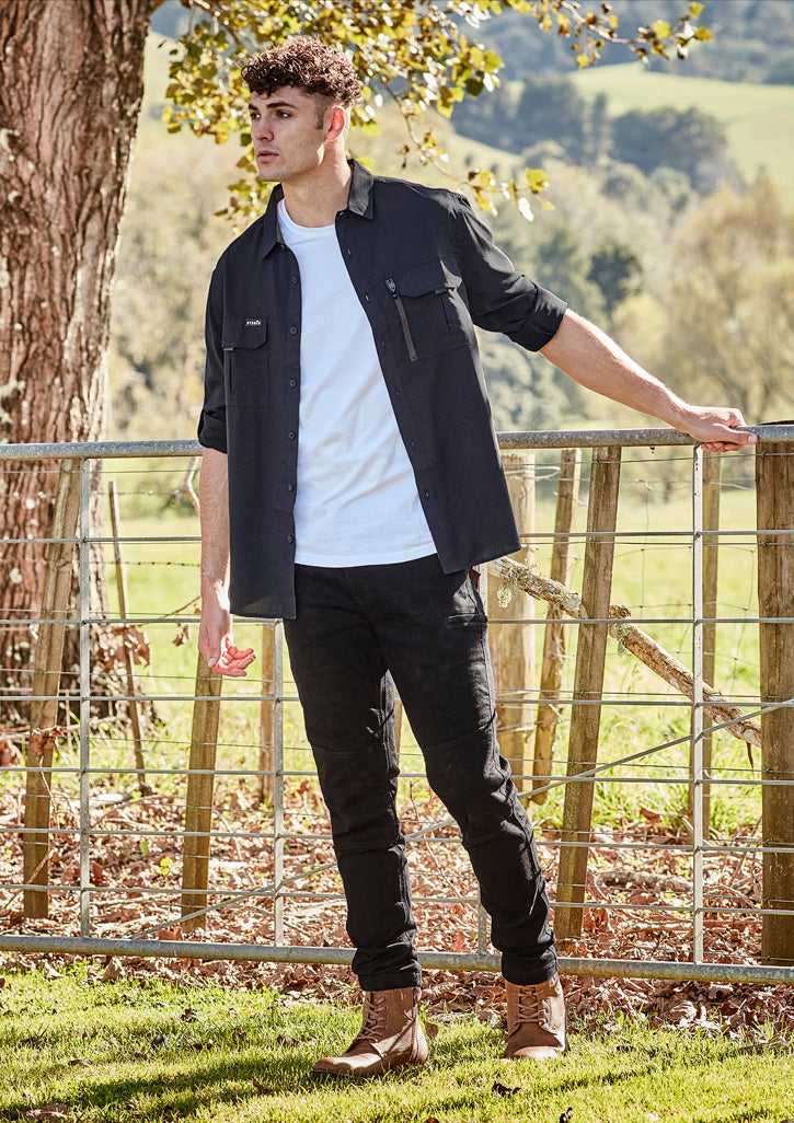 SYZMIK Mens Outdoor Long Sleeve Shirt ZW460