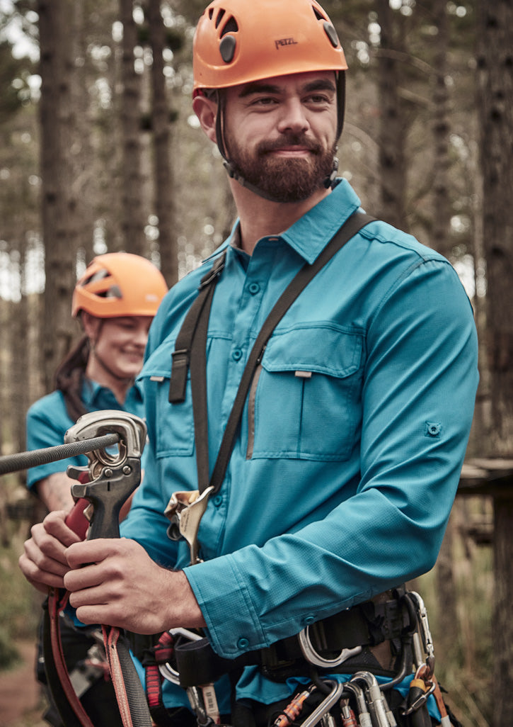 SYZMIK Mens Outdoor Long Sleeve Shirt ZW460
