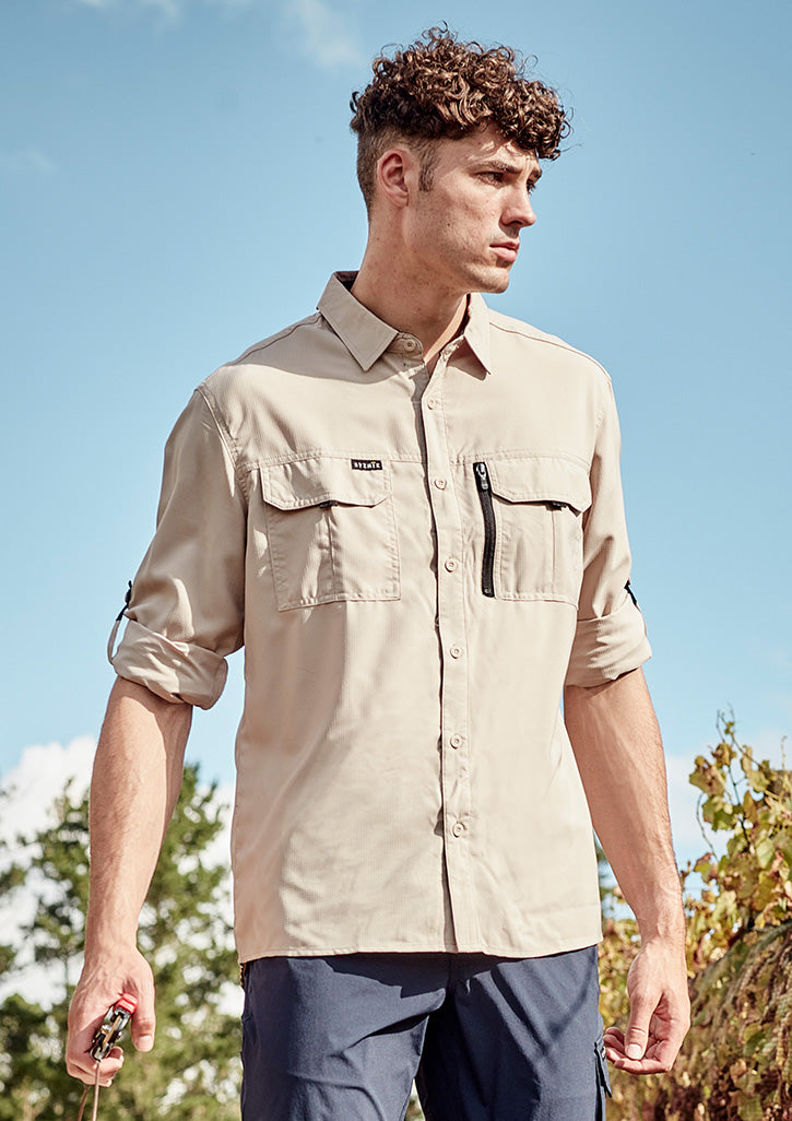 SYZMIK Mens Outdoor Long Sleeve Shirt ZW460